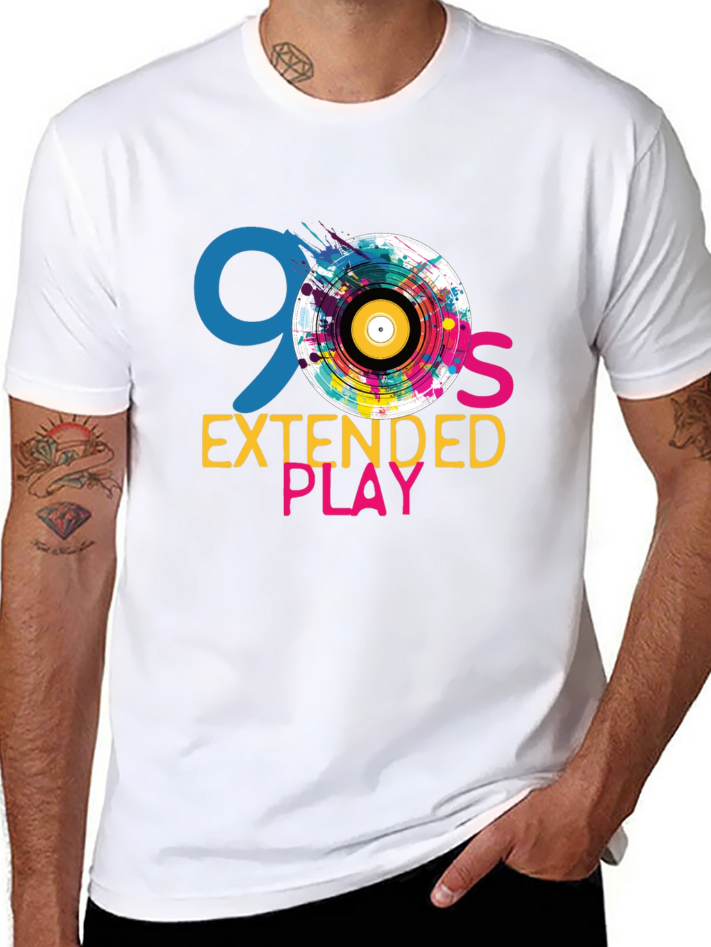 Camiseta Negra 90s Extended Play
