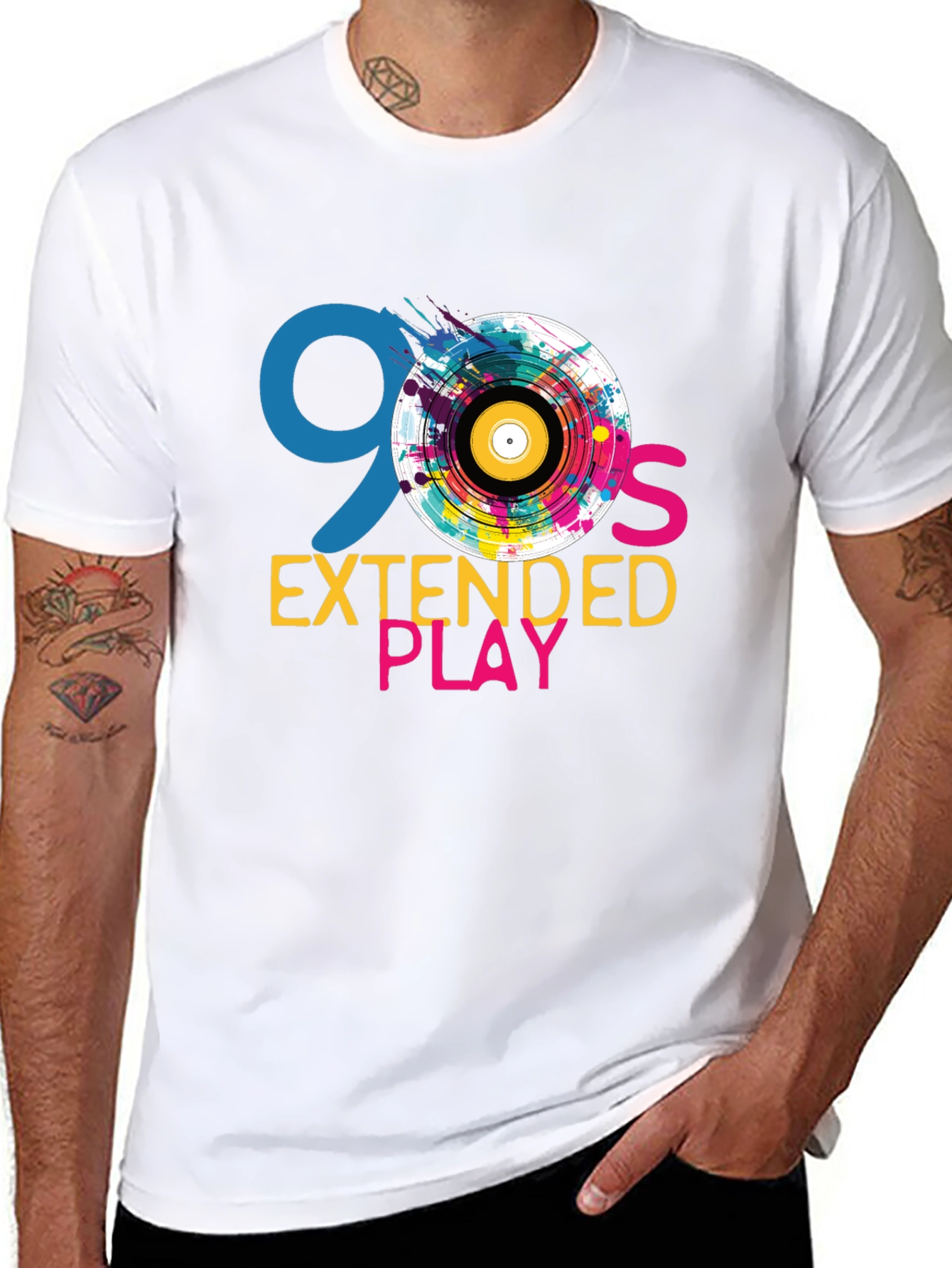 Camiseta Negra 90s Extended Play