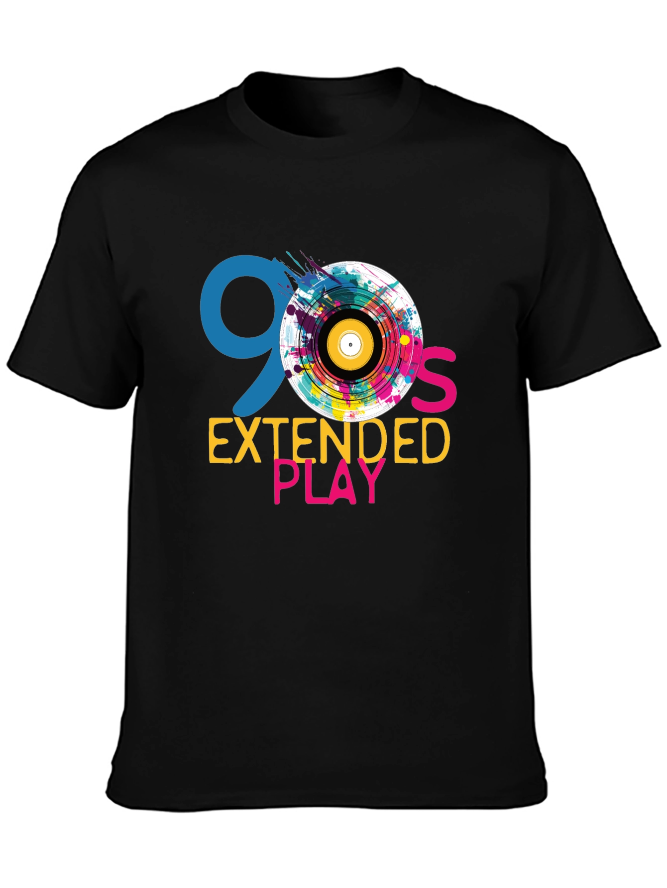 Camiseta Negra 90s Extended Play