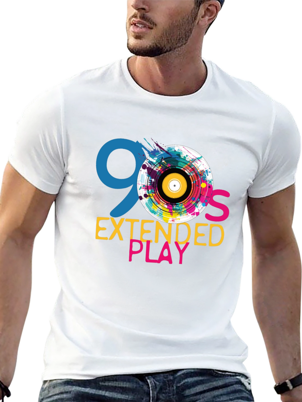 Camiseta Negra 90s Extended Play