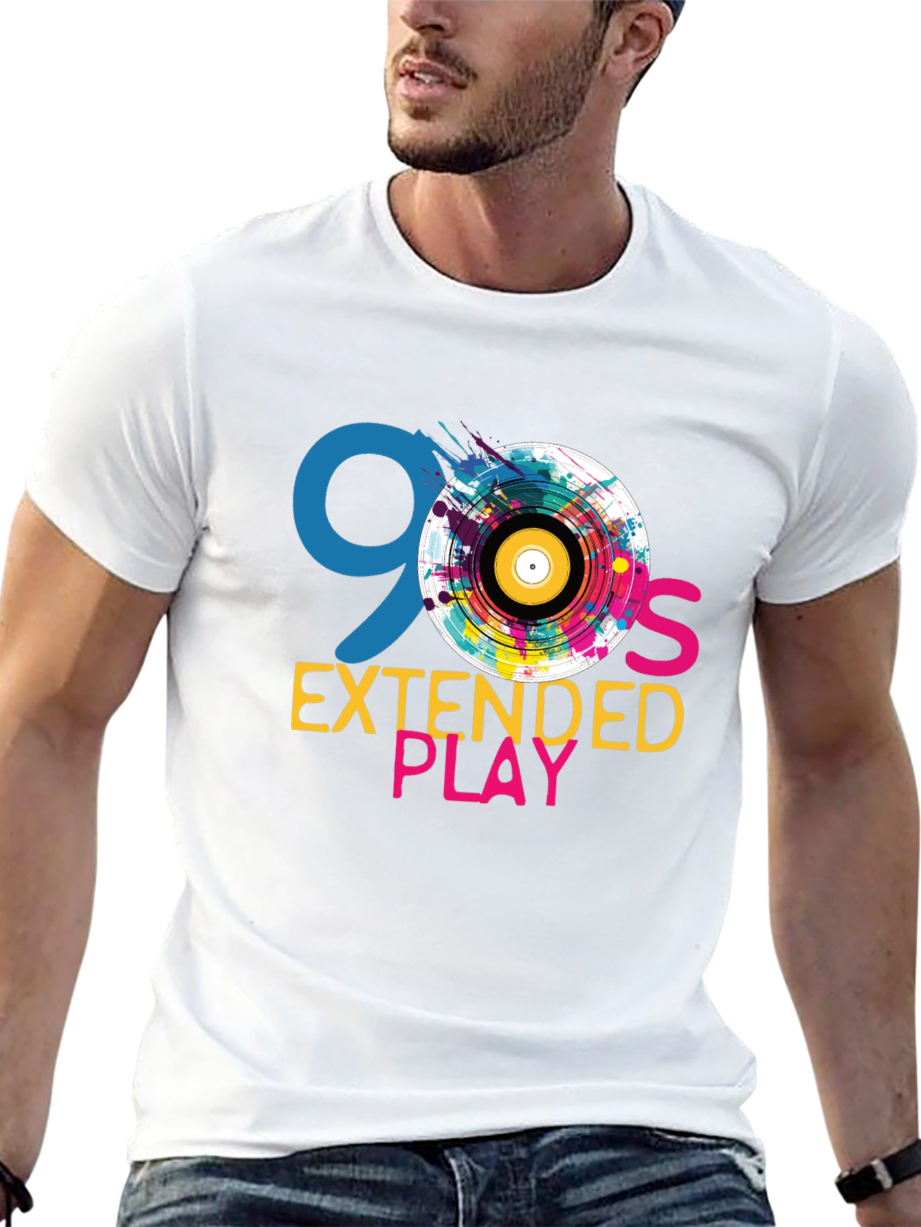 Camiseta Negra 90s Extended Play