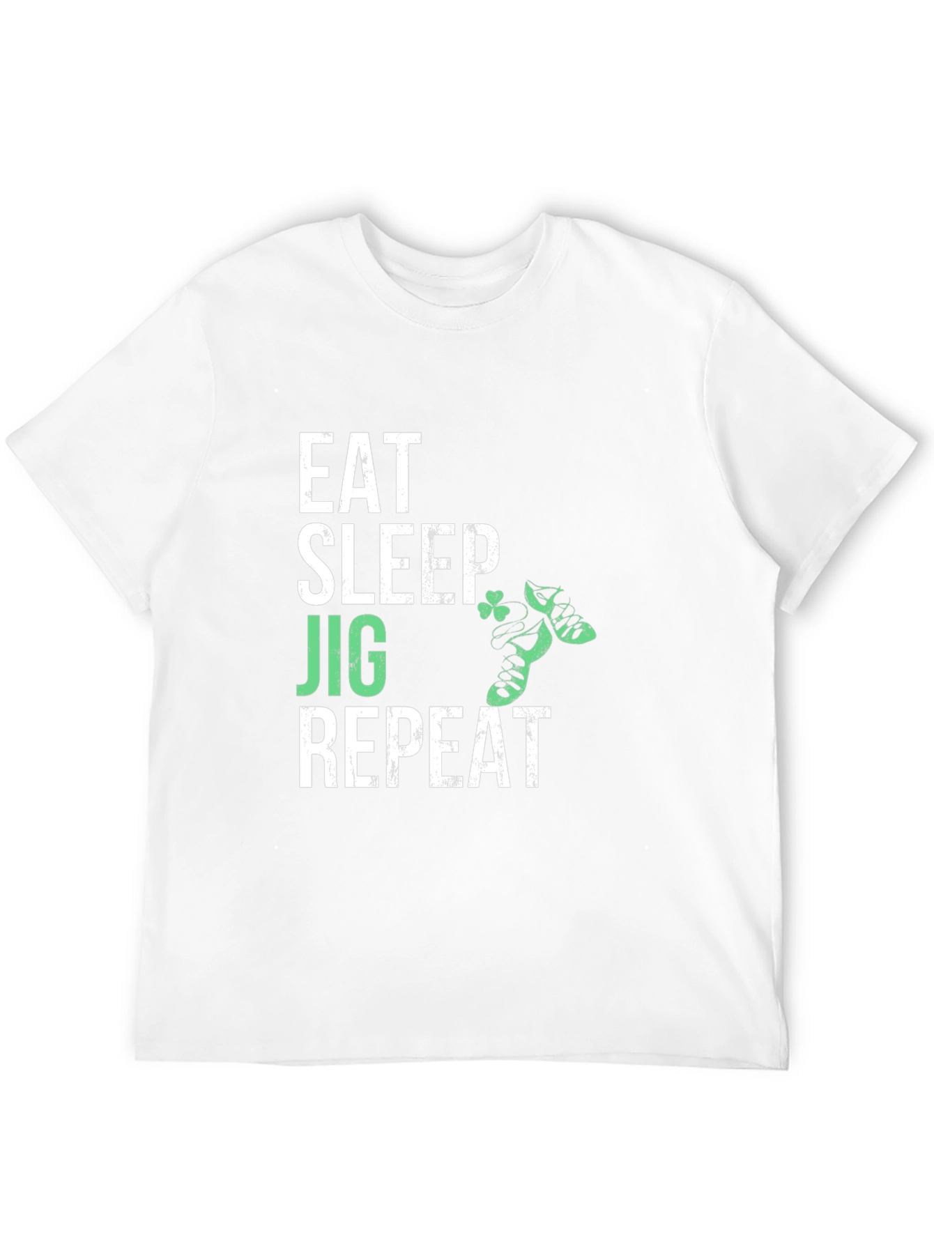 Camiseta Eat Sleep Jig Repeat para el Día de San Patricio