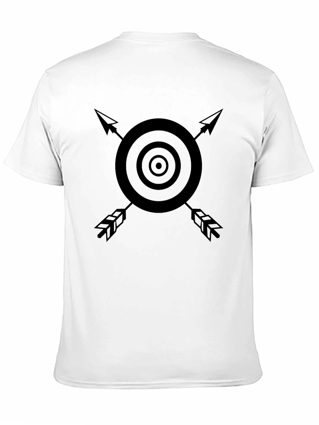 Camiseta Negra con Diseño de Diana y Flechas Cruzadas