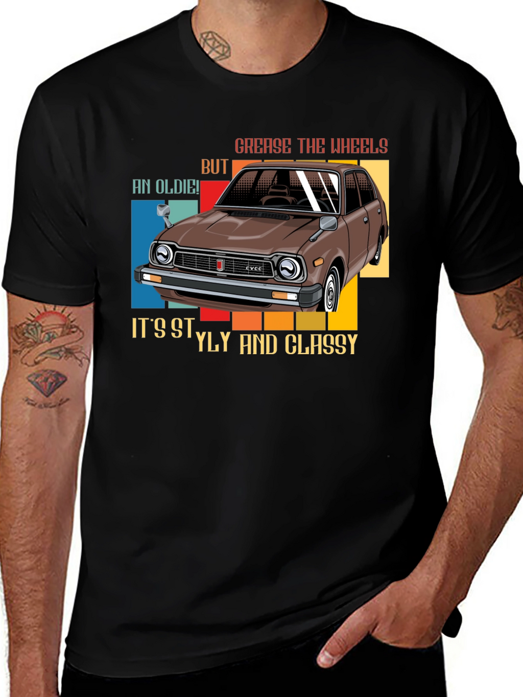 Camiseta coche clásico - Estilo y elegancia
