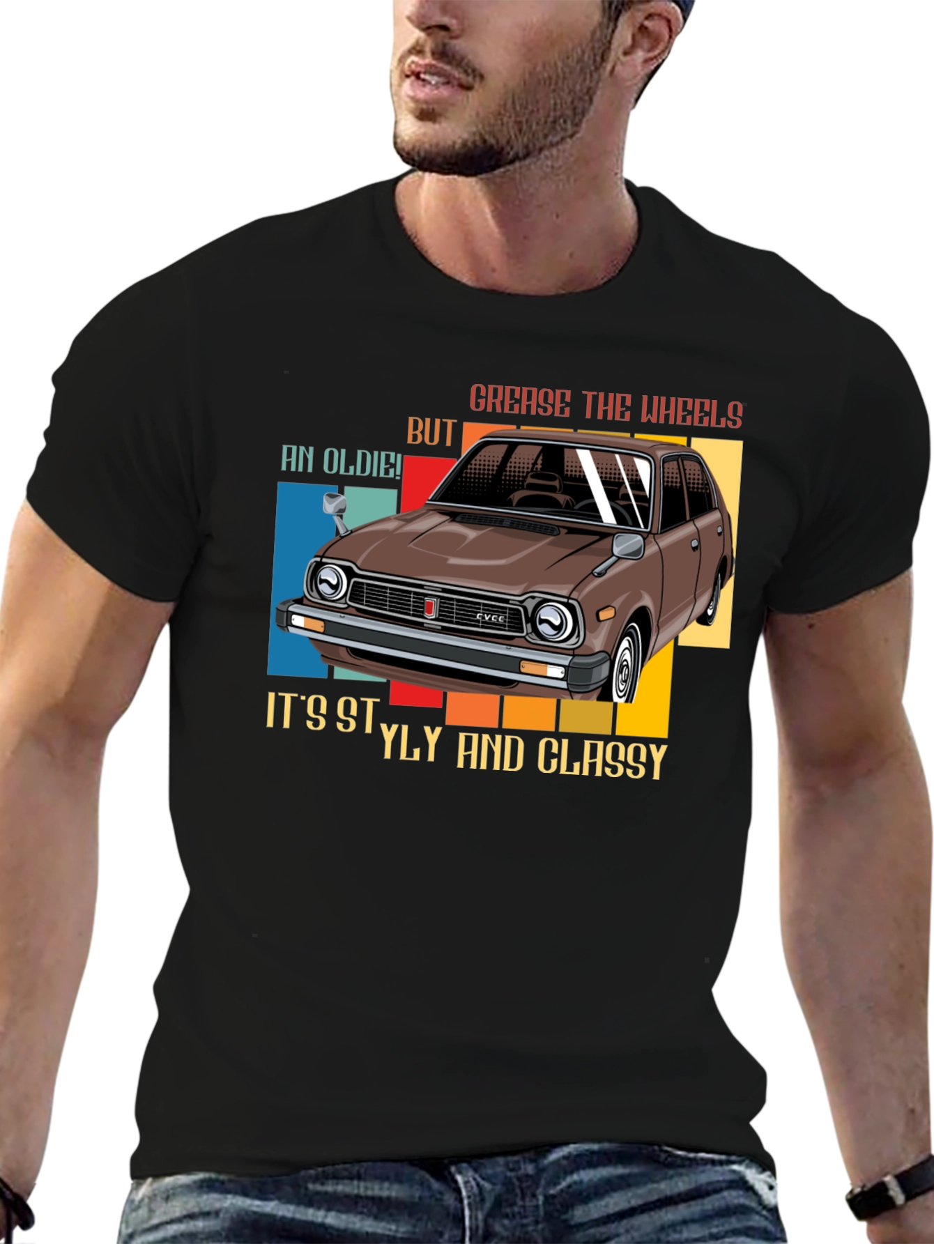 Camiseta coche clásico - Estilo y elegancia