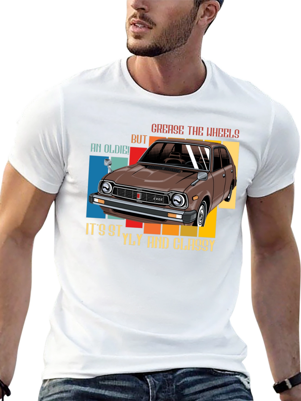 Camiseta coche clásico - Estilo y elegancia