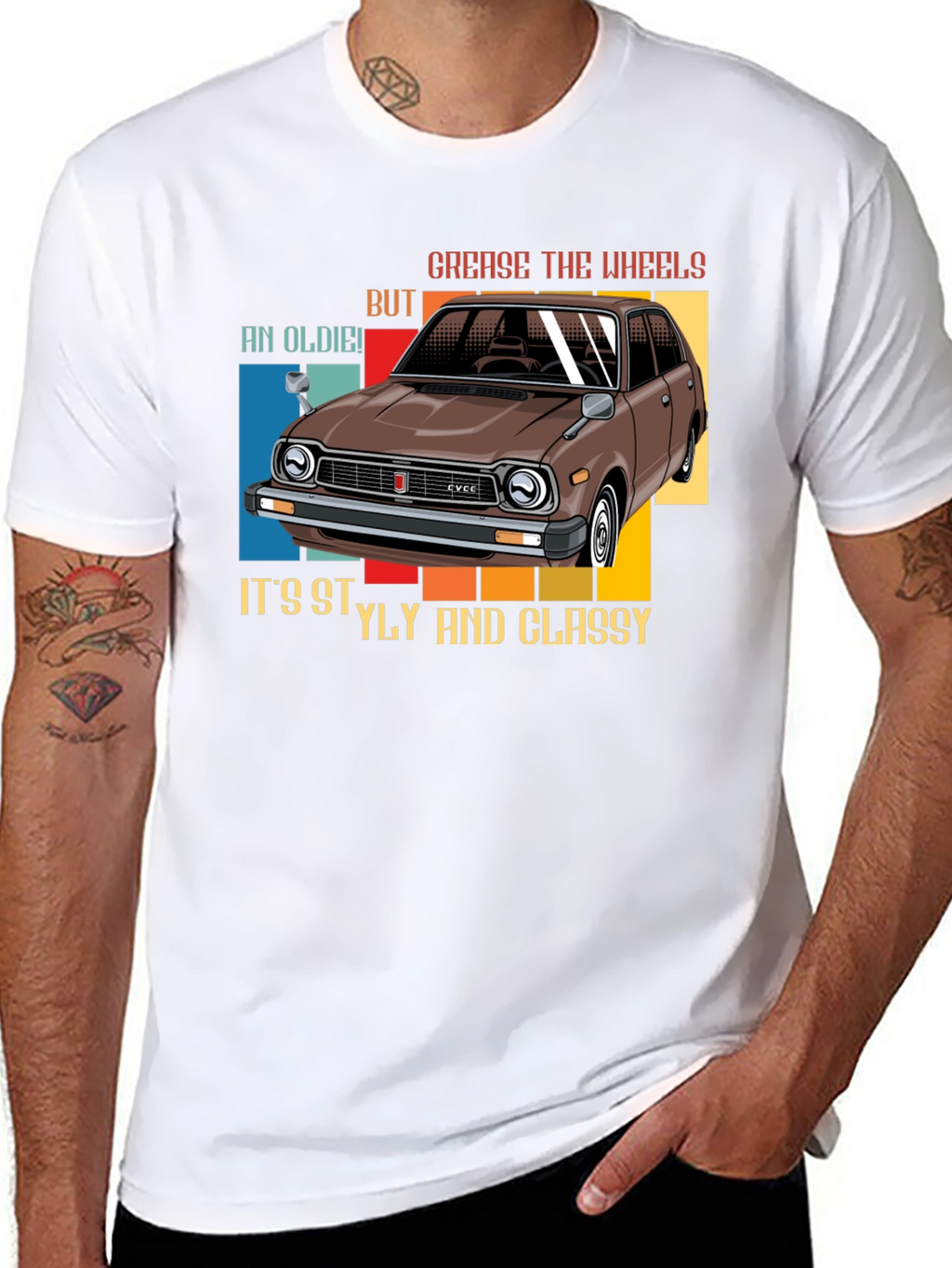 Camiseta coche clásico - Estilo y elegancia