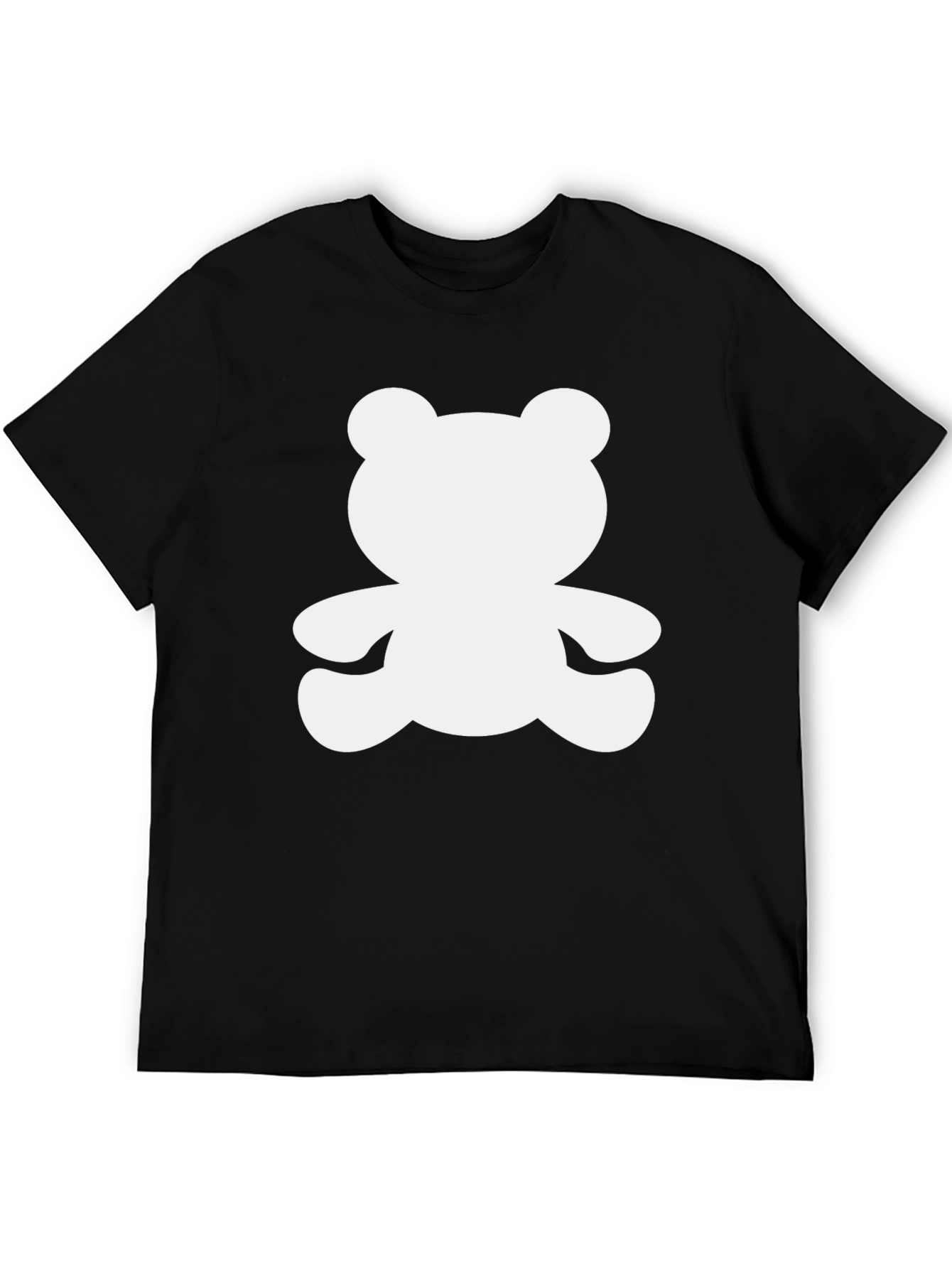 Camiseta Negra con Diseño de Oso