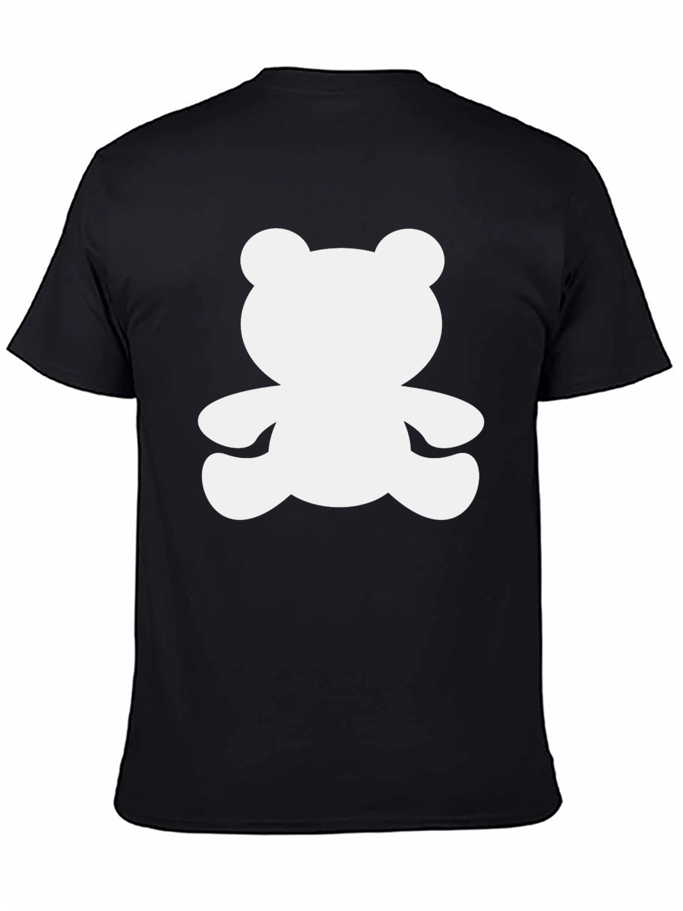 Camiseta Negra con Diseño de Oso
