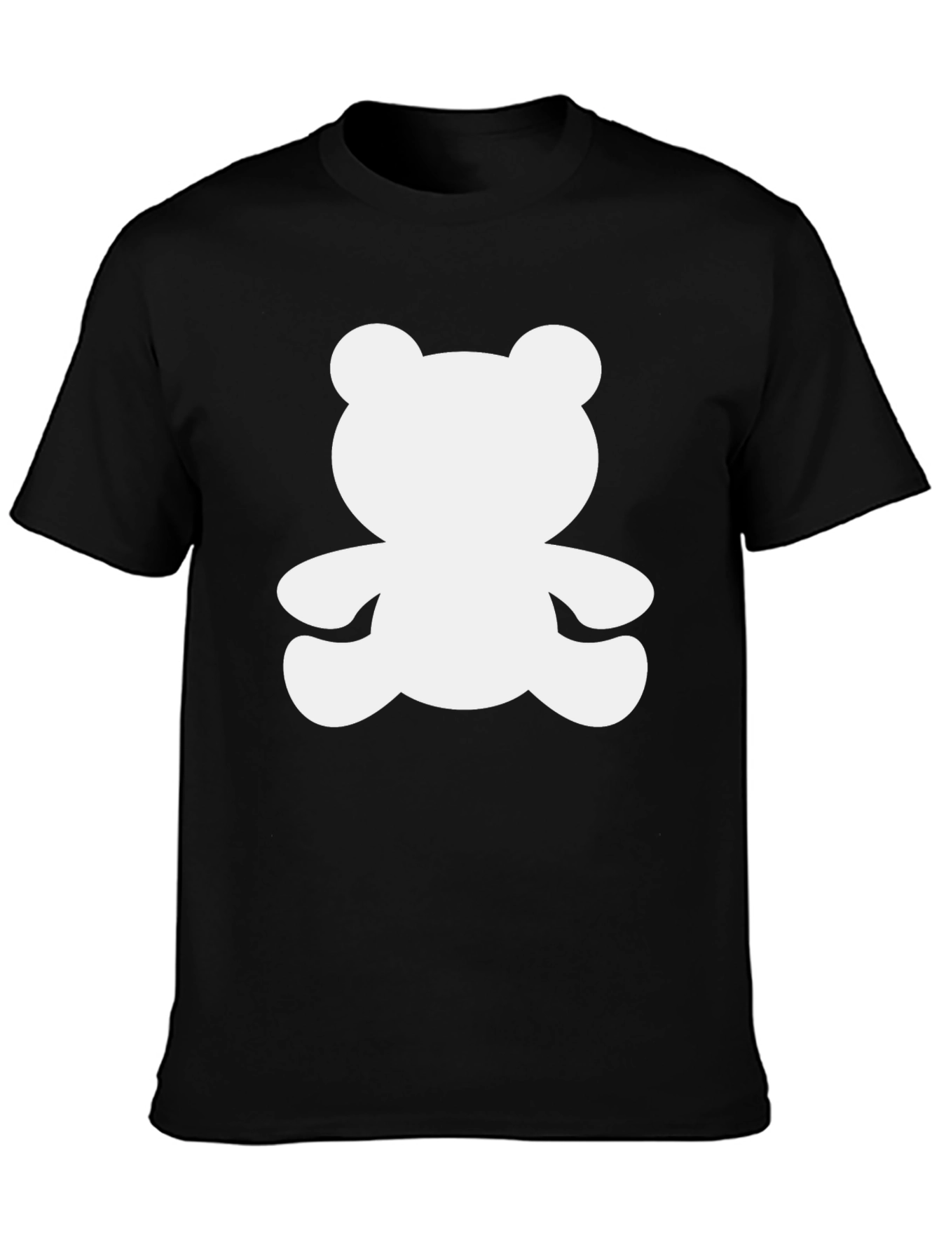 Camiseta Negra con Diseño de Oso