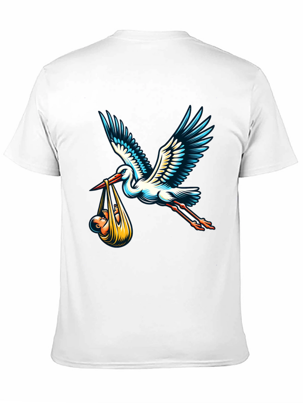 Camiseta Negra Cigüeña Bebé