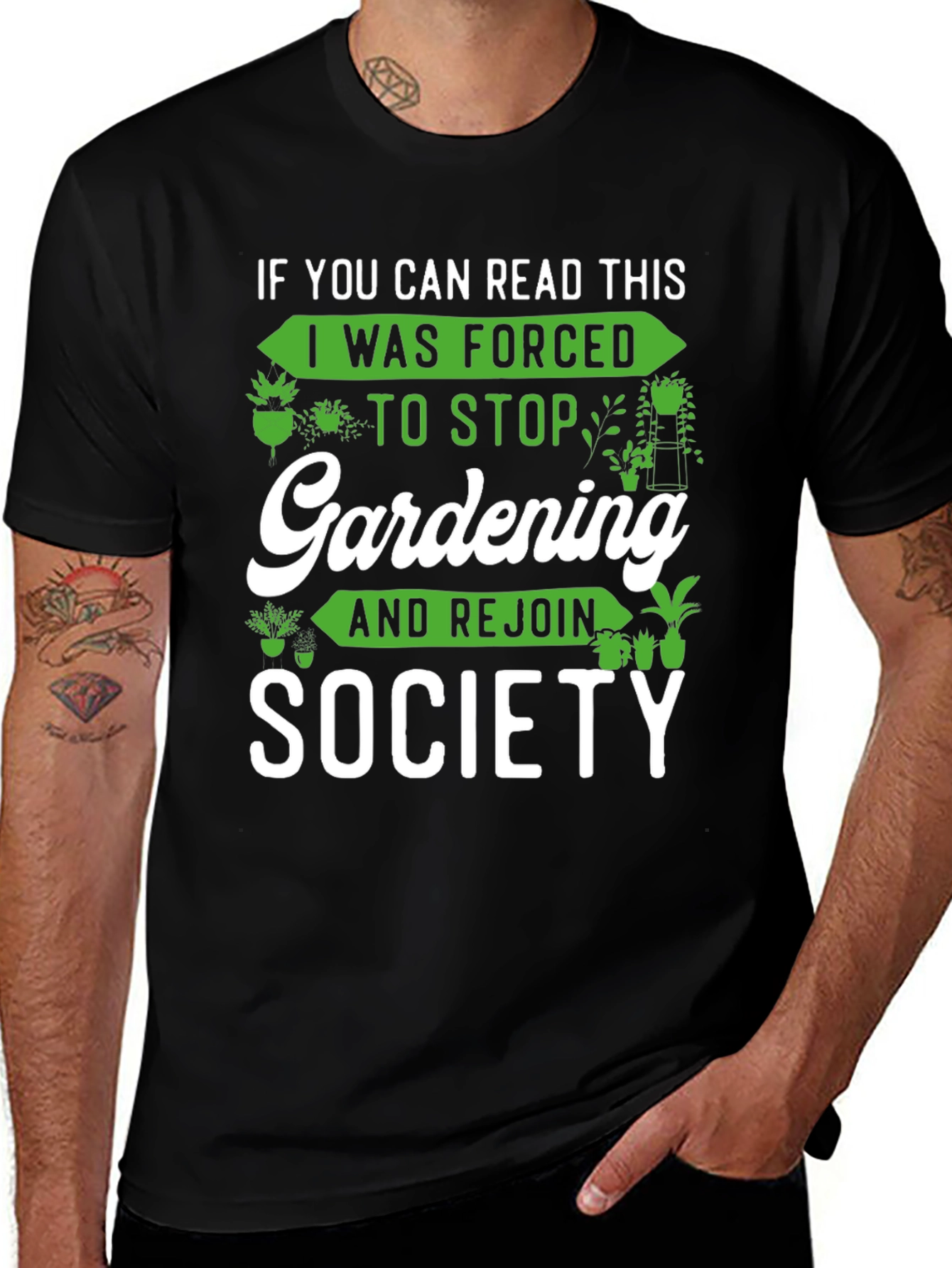 Camiseta Jardinero Forzado a Reintegrarse a la Sociedad