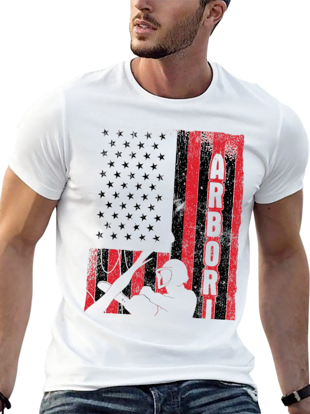Camiseta Arborista Bandera Americana