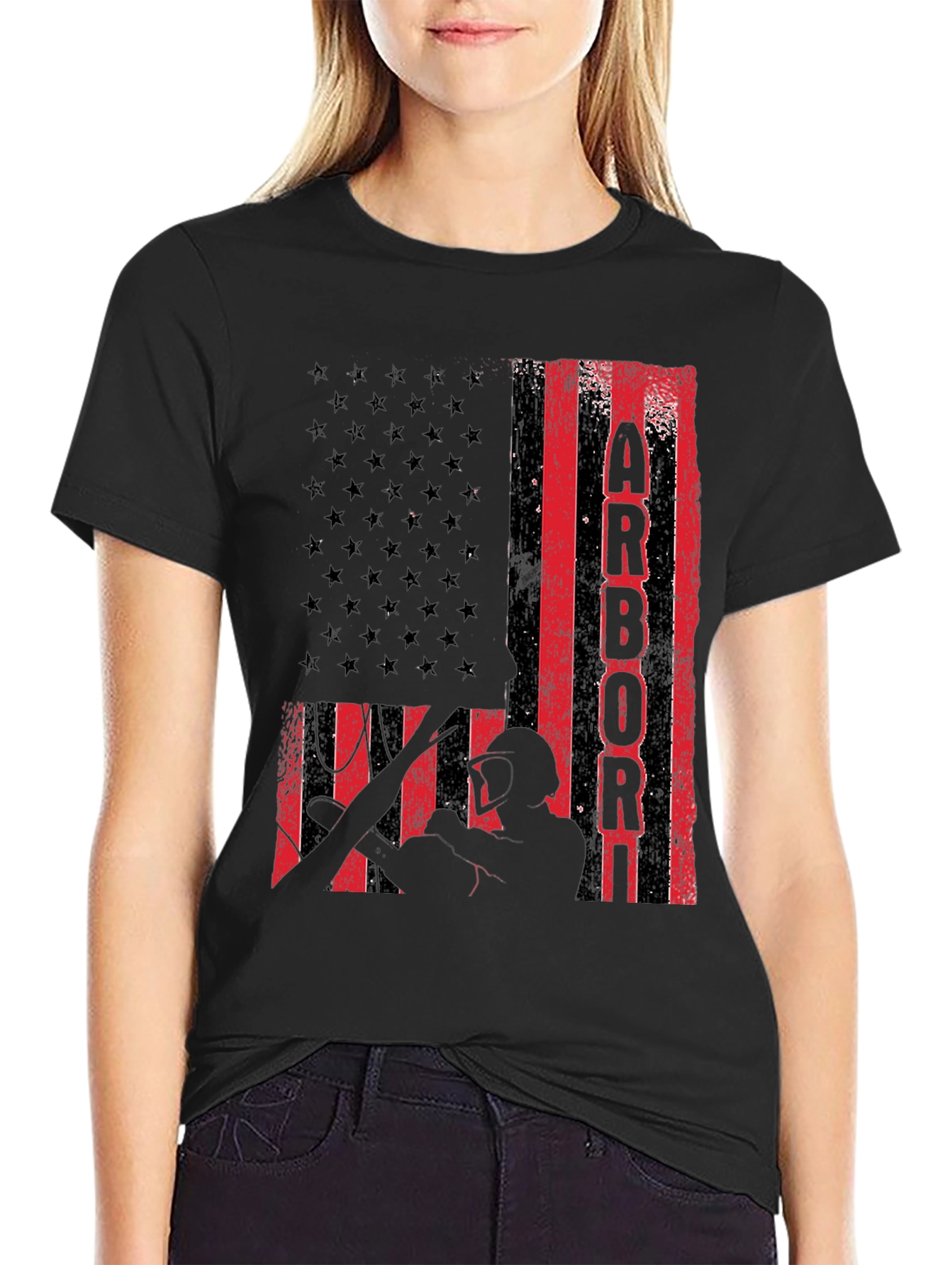Camiseta Arborista Bandera Americana