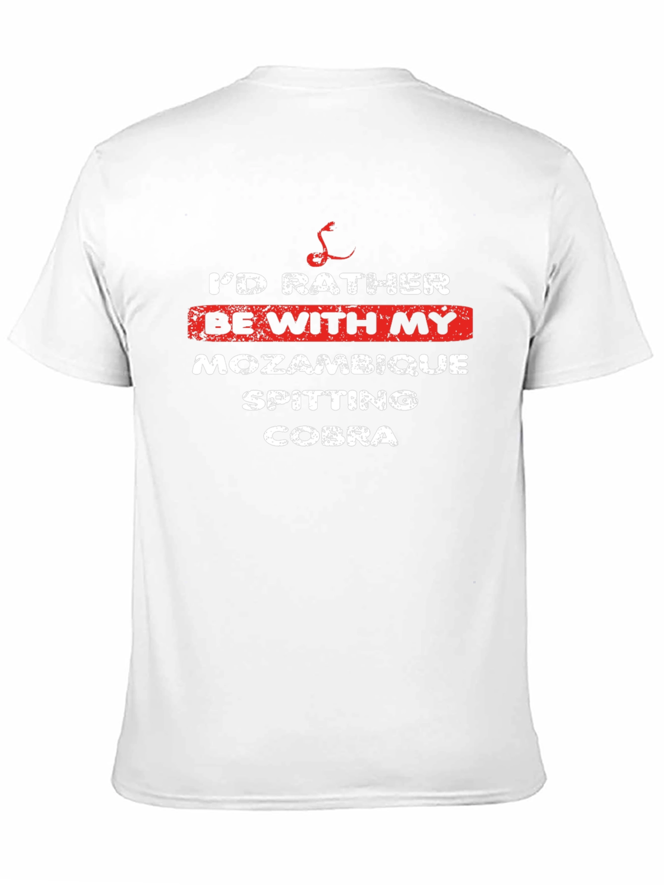 Camiseta Hombre: Prefiero estar con mi Cobra Escupidora