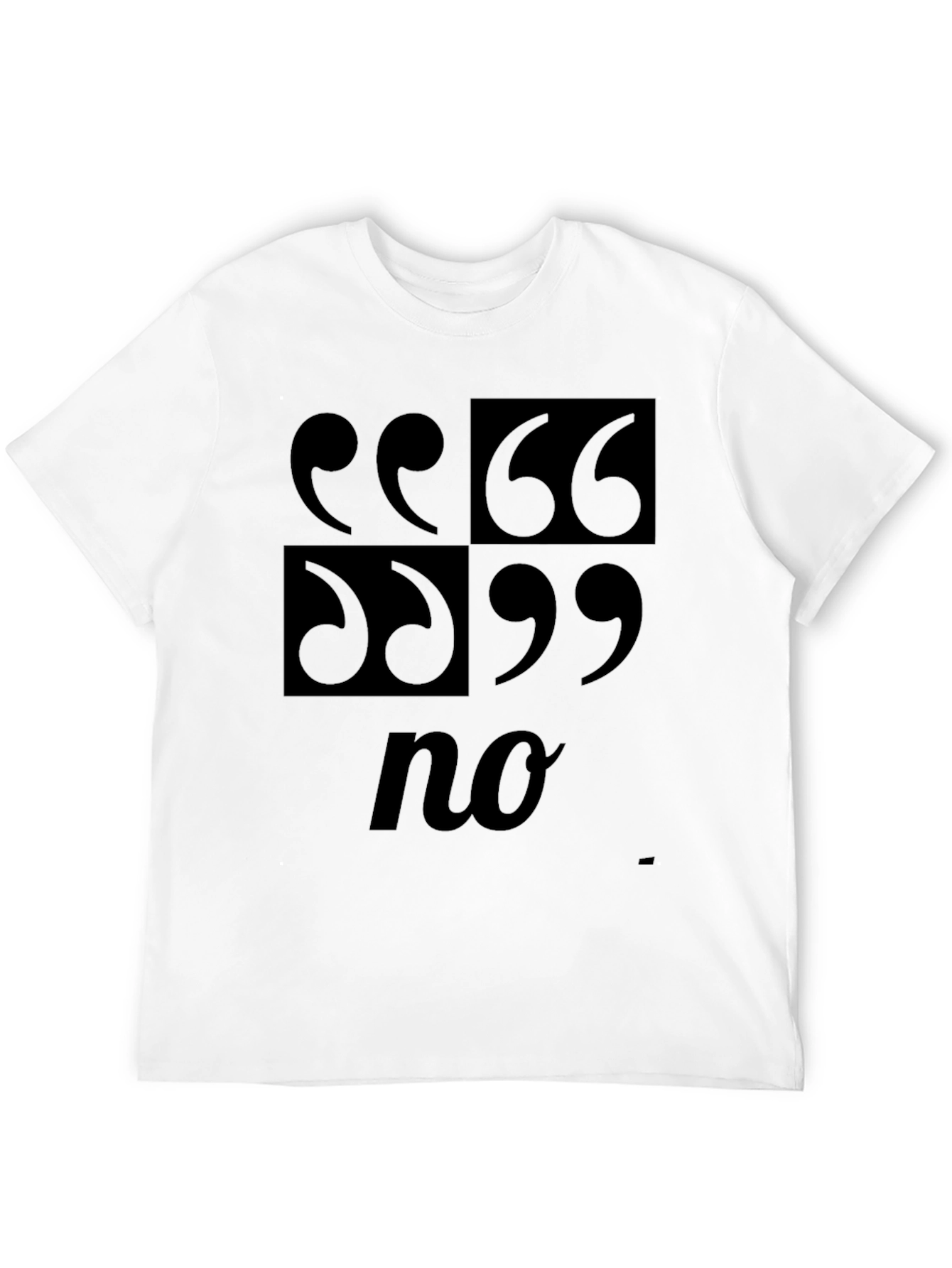 Camiseta Hombre Diseño Gráfico Citas Negación