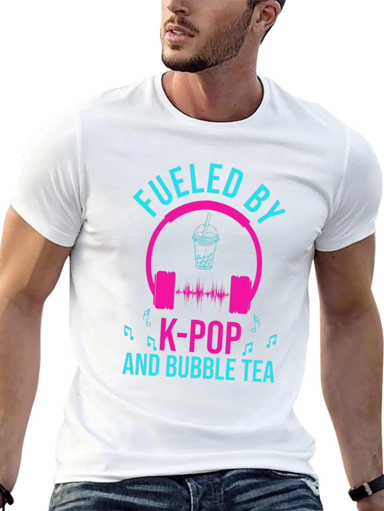 Camiseta K-Pop & Bubble Tea - Energía Musical
