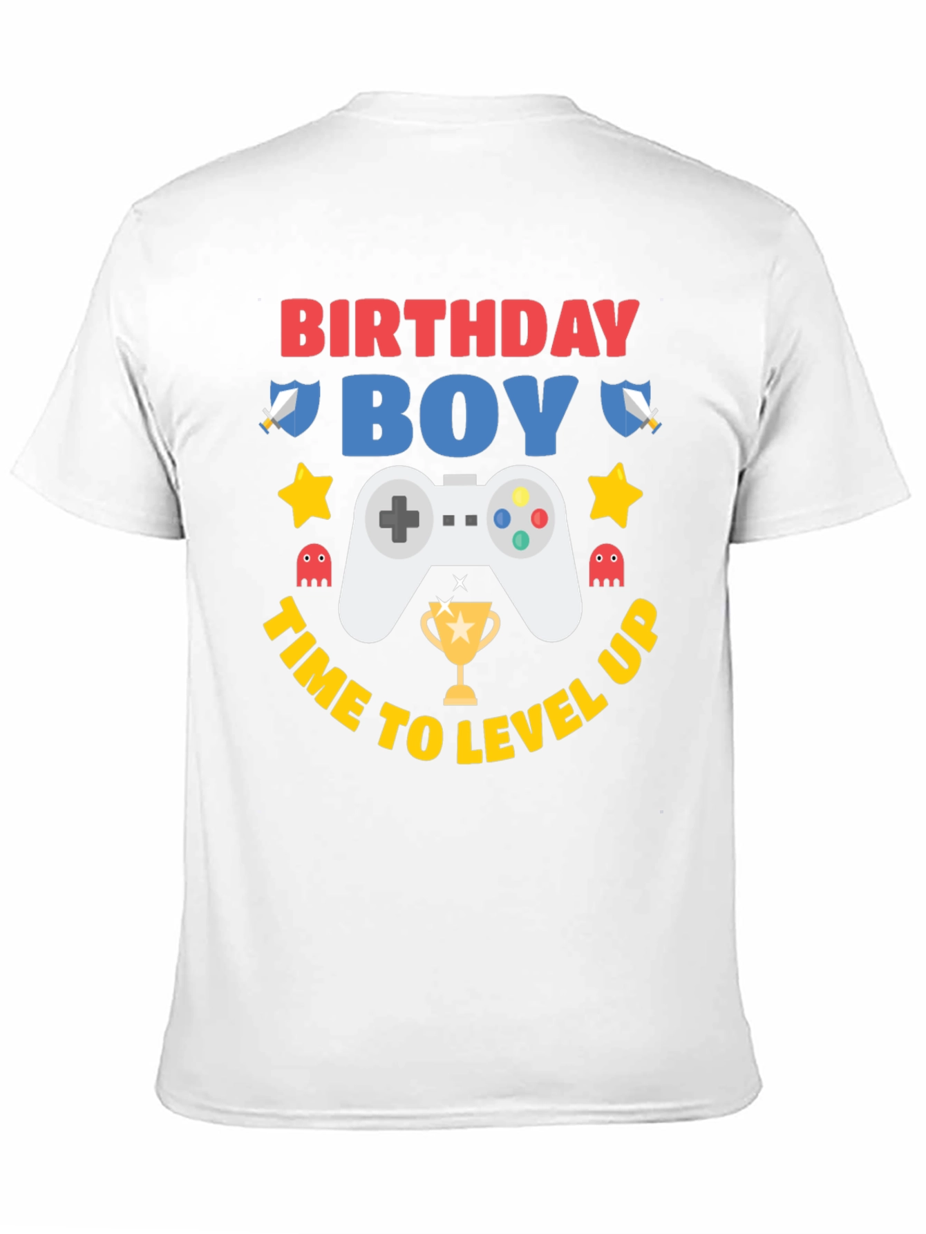 Camiseta Cumpleaños Niño Gamer - ¡Sube de Nivel!