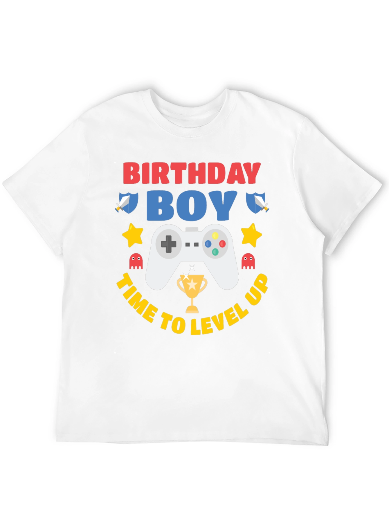 Camiseta Cumpleaños Niño Gamer - ¡Sube de Nivel!