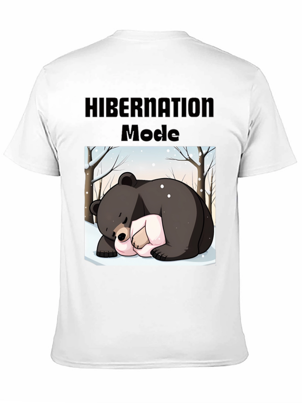 Camiseta Hombre: Modo Hibernación Oso Dormilón