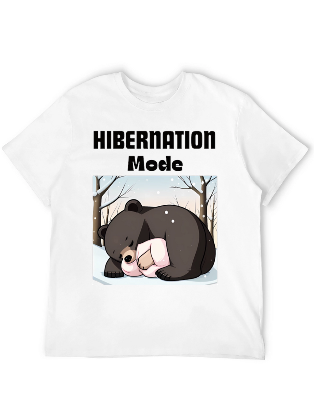 Camiseta Hombre: Modo Hibernación Oso Dormilón