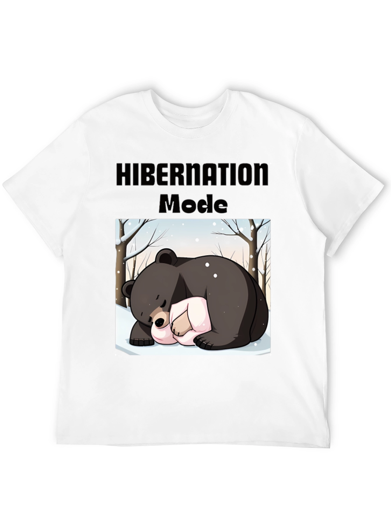 Camiseta Hombre: Modo Hibernación Oso Dormilón