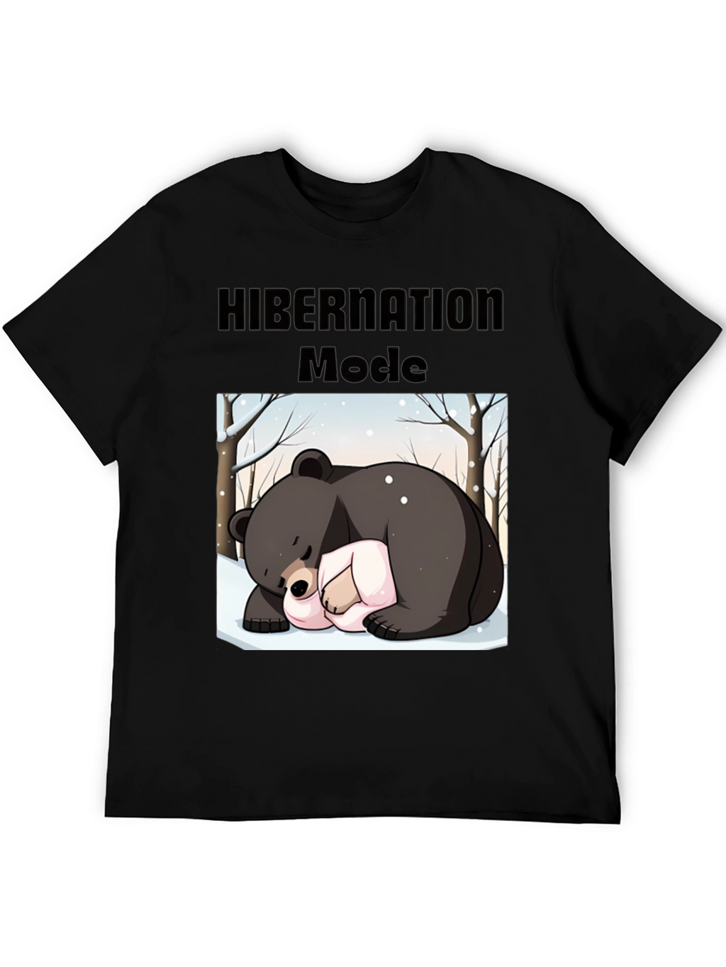 Camiseta Hombre: Modo Hibernación Oso Dormilón