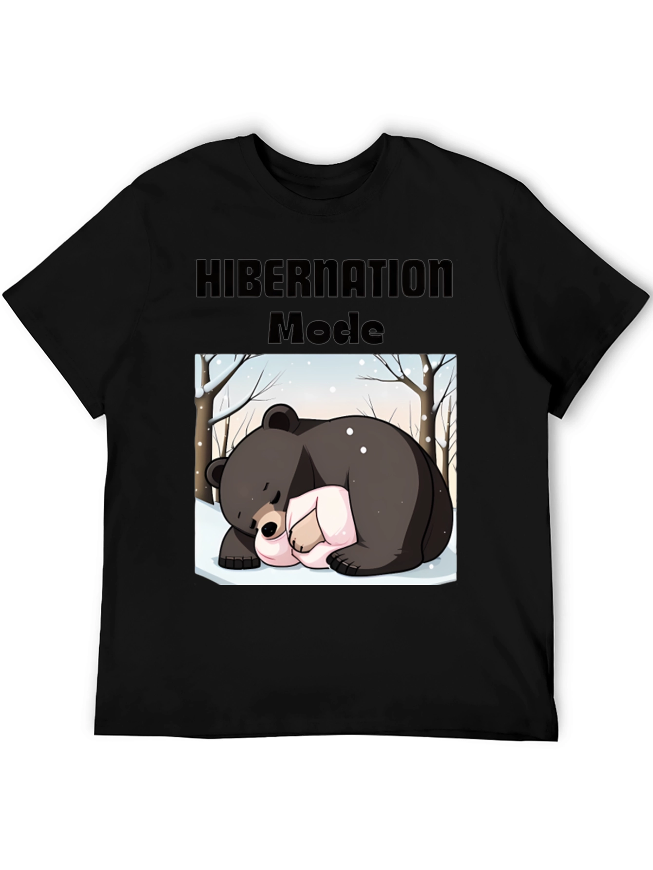 Camiseta Hombre: Modo Hibernación Oso Dormilón