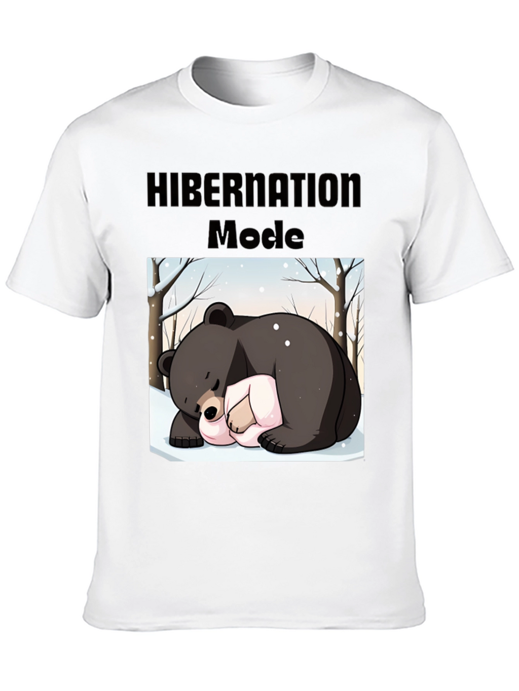 Camiseta Hombre: Modo Hibernación Oso Dormilón