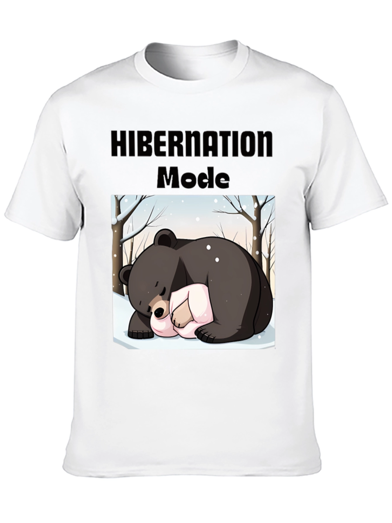 Camiseta Hombre: Modo Hibernación Oso Dormilón