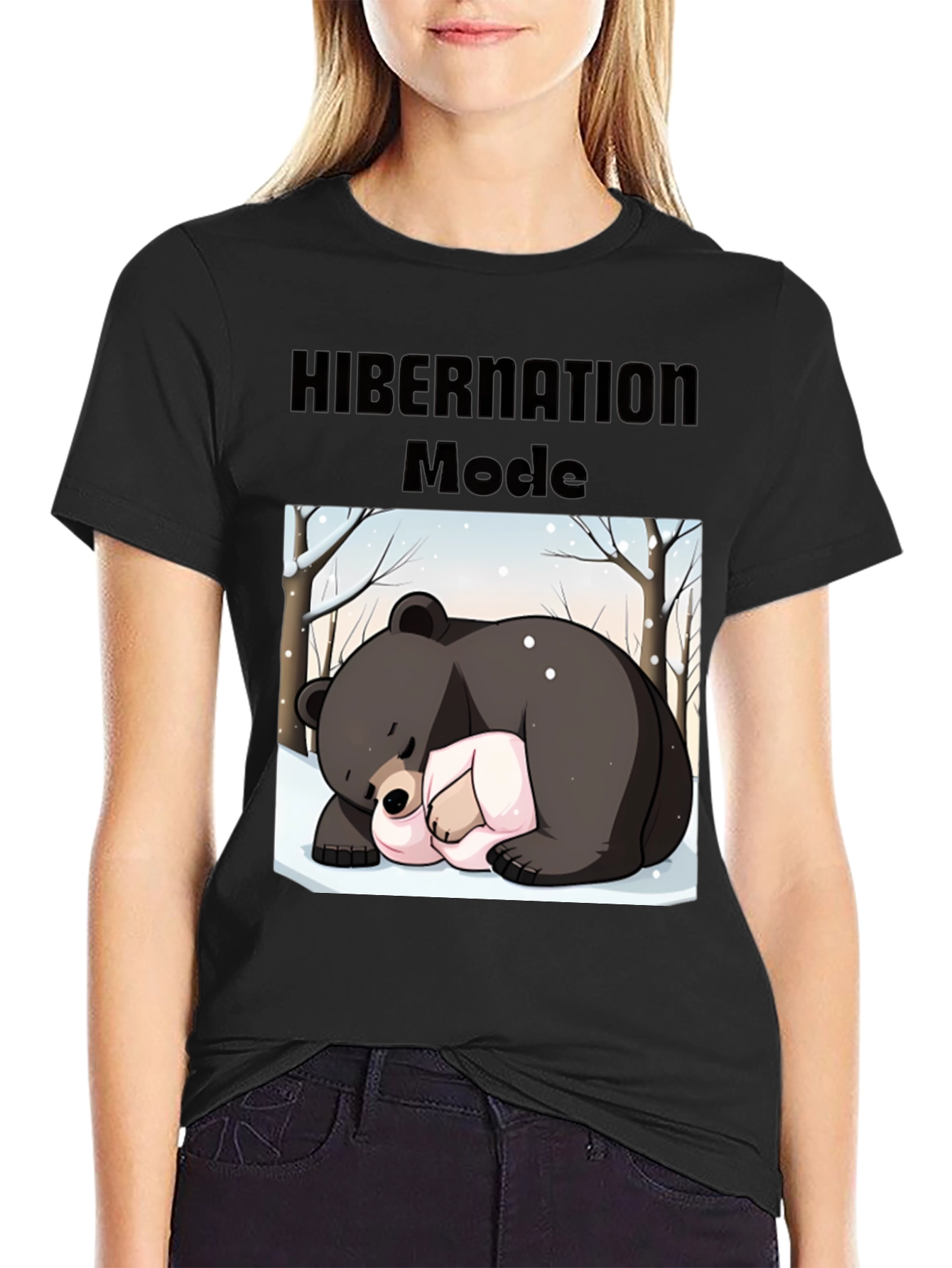 Camiseta Hombre: Modo Hibernación Oso Dormilón