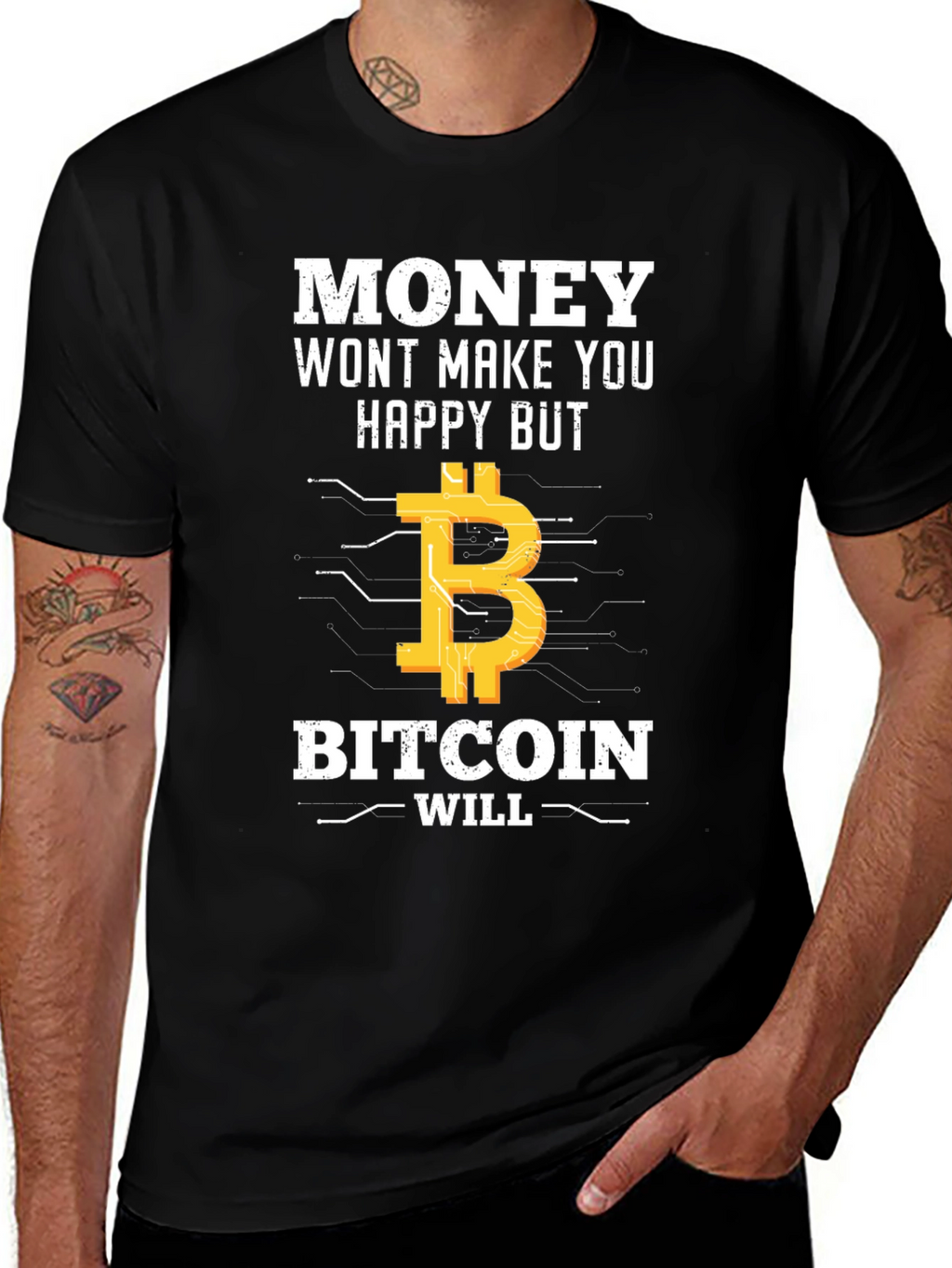 Camiseta Bitcoin: Money Wont Make You Happy