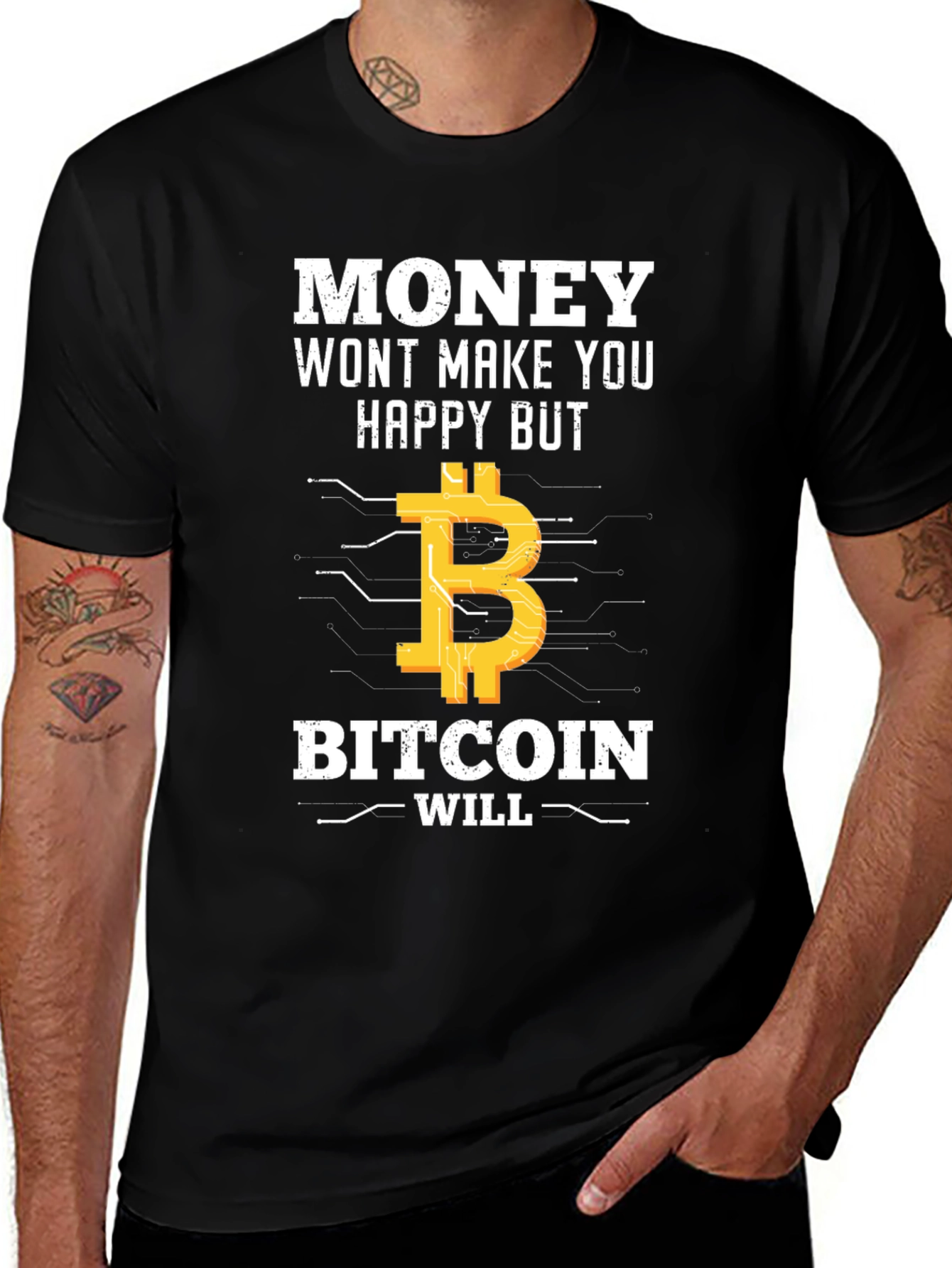 Camiseta Bitcoin: Money Wont Make You Happy