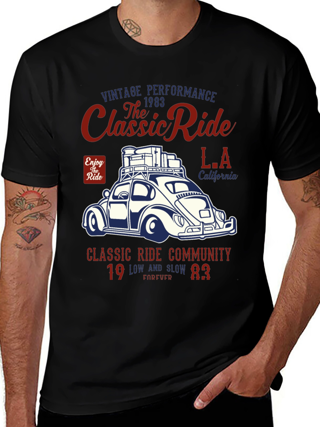 Camiseta Clásica The Classic Ride - Estilo Vintage