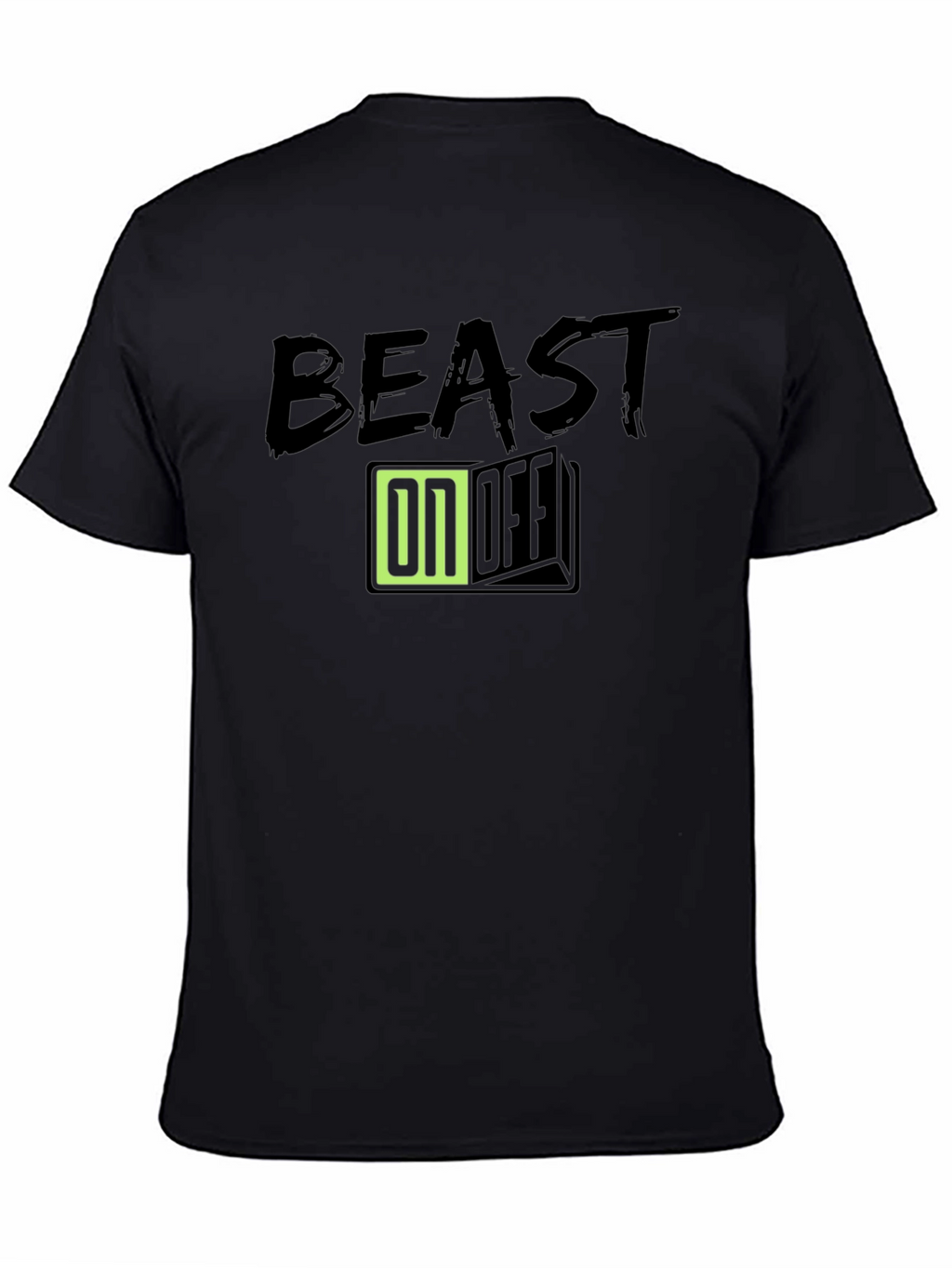 Camiseta Negra Beast On/Off para Hombre