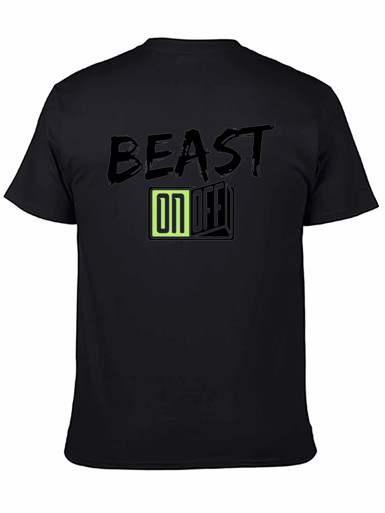Camiseta Negra Beast On/Off para Hombre
