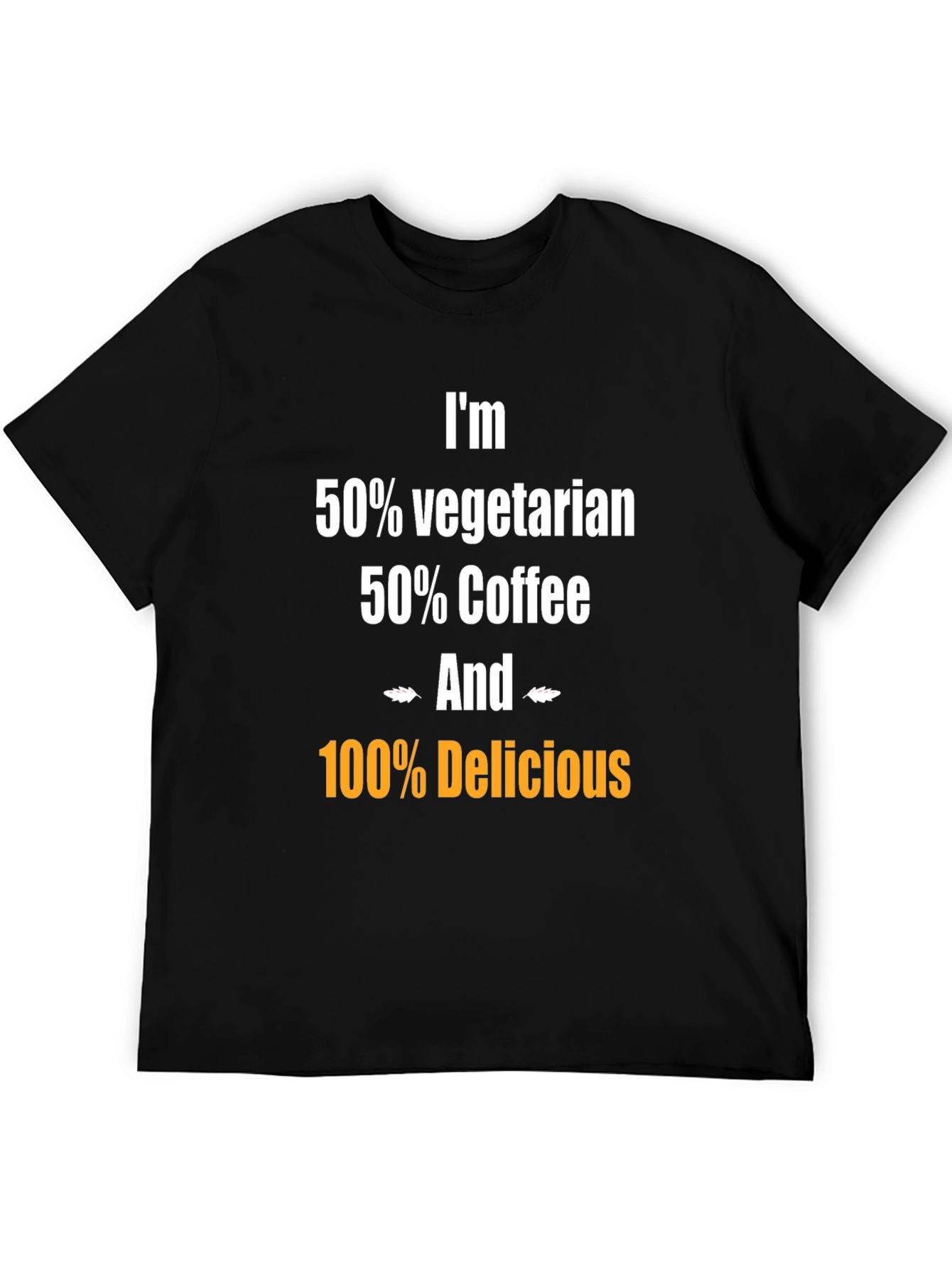 Camiseta Humorística: Vegetariano Café y Delicioso