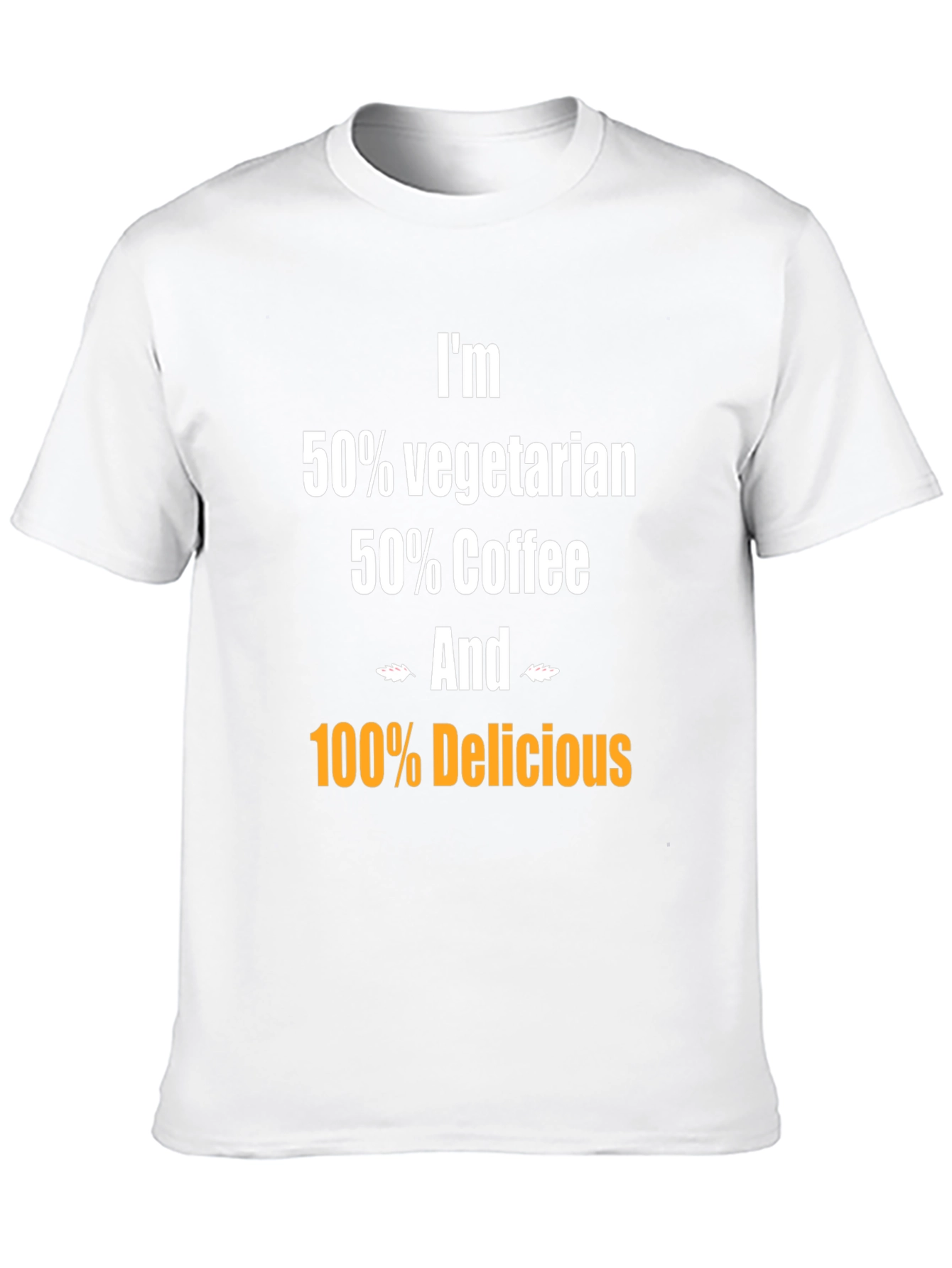 Camiseta Humorística: Vegetariano Café y Delicioso