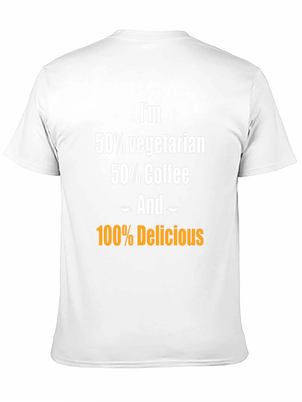 Camiseta Humorística: Vegetariano Café y Delicioso