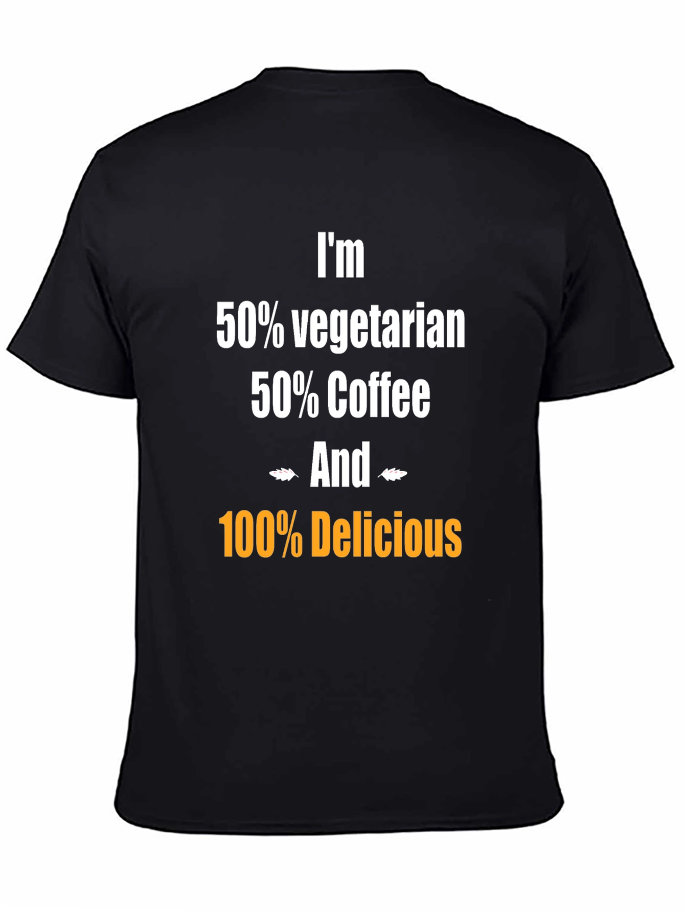 Camiseta Humorística: Vegetariano Café y Delicioso