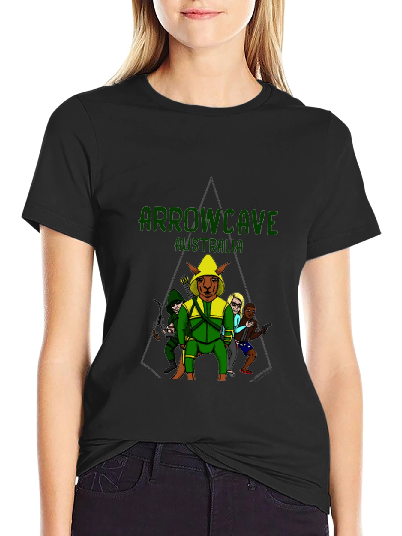 Camiseta Negra Arrowcave Australia