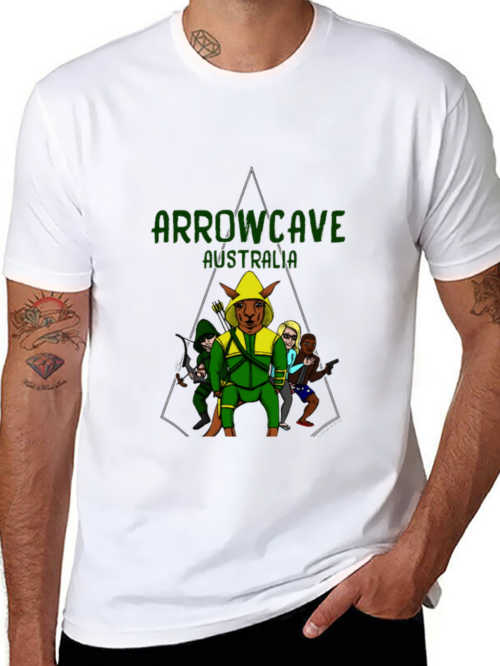 Camiseta Negra Arrowcave Australia