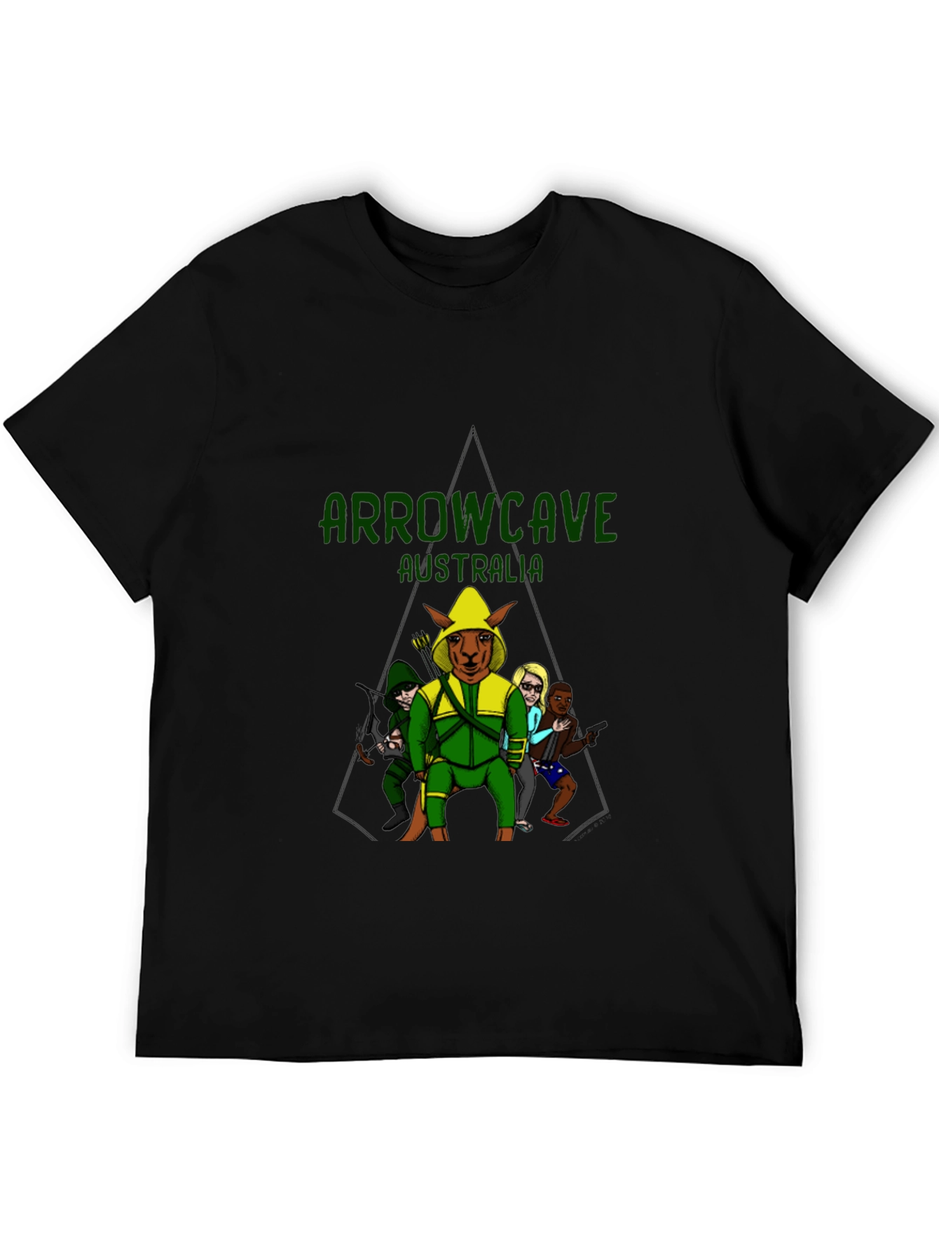 Camiseta Negra Arrowcave Australia