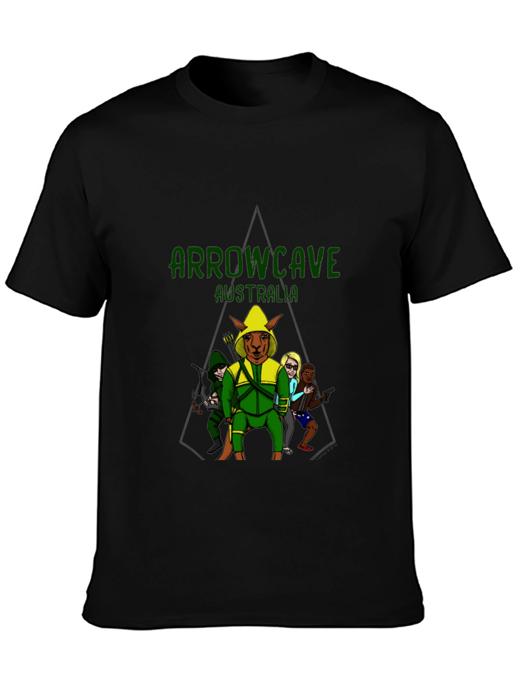 Camiseta Negra Arrowcave Australia