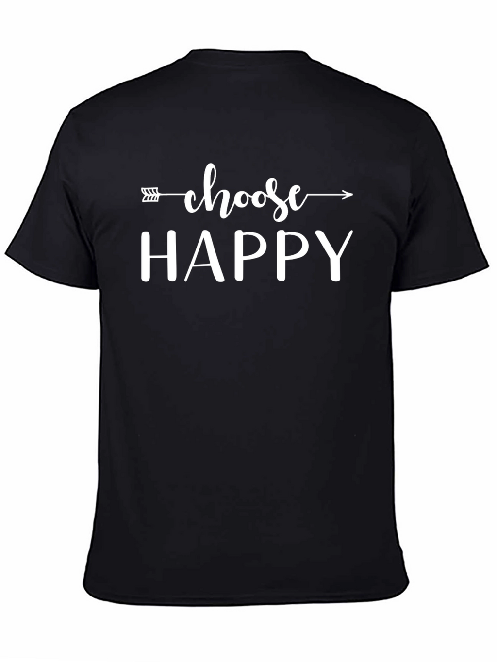 Camiseta Negra Choose Happy para Hombre