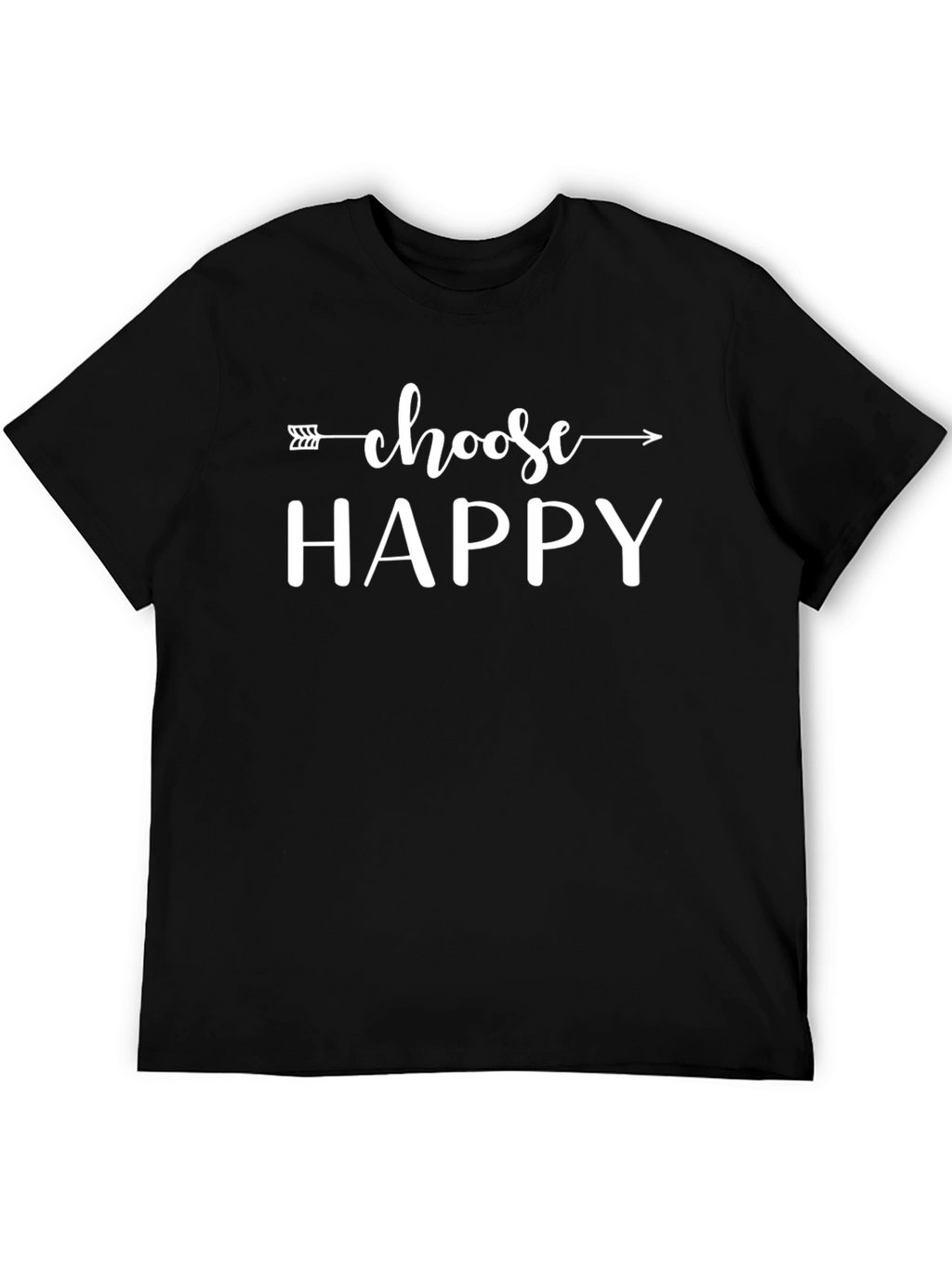 Camiseta Negra Choose Happy para Hombre