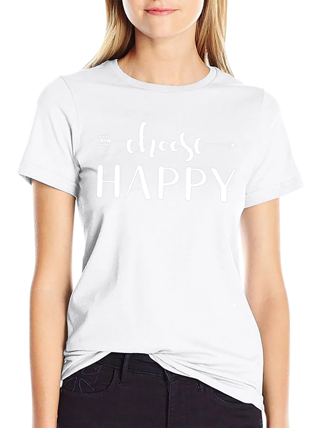 Camiseta Negra Choose Happy para Hombre