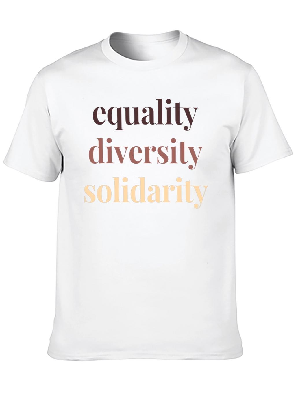Camiseta Igualdad Diversidad y Solidaridad