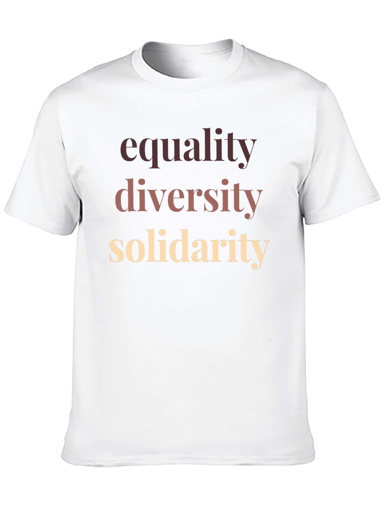Camiseta Igualdad Diversidad y Solidaridad