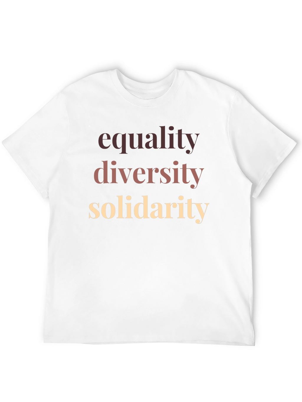 Camiseta Igualdad Diversidad y Solidaridad